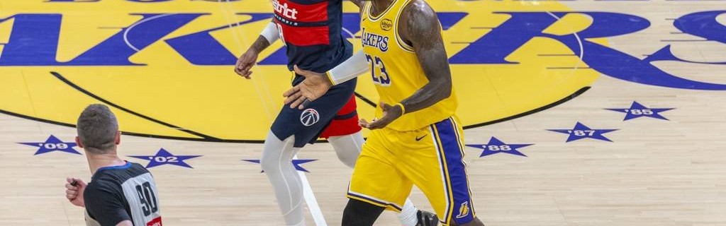 詹姆斯21+10+12里夫斯19+9 湖人大胜奇才