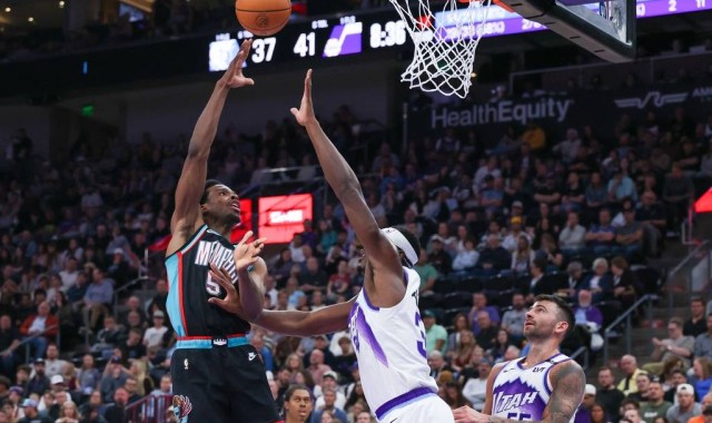 姆本与康查尔均砍三双 辛森30分爵士狂胜灰熊46分