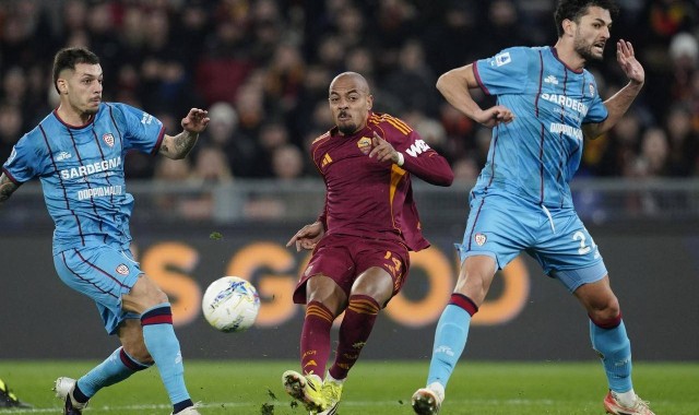 随着卡利亚里0-2，意甲争四白热化，尤文图斯被追平了